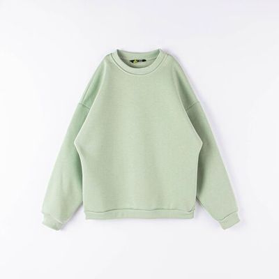 Oversized sweatshirt for teens - SAGE