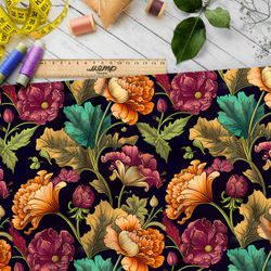 Ткань премиум интерлок флоральное заклинание