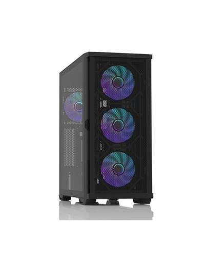 ZALMAN Z10 DUO, ATX, BLACK, WINDOW, 2x3.5", 2x2.5", 2xUSB3.0, 1xUSB 3.1 Type-C, FRONT 3x120mm Infinity Mirror ARGB, REAR 1x120mm Infinity Mirror ARGB, replaceable front panel