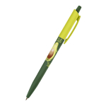 Ручка шариковая 0,5мм синяя "HappyClick.Avocado style.Yoga guru" (Альт)