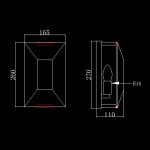 Настенный светильник Harlow Crystal 1A gold
