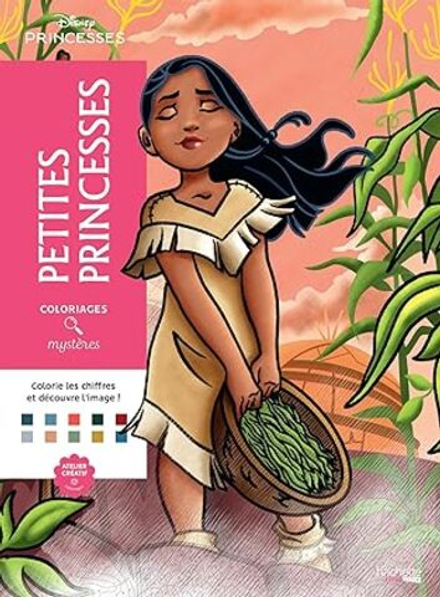 Hachette раскраска по номерам Coloriages au numéro -Раскраски-Petites princesses