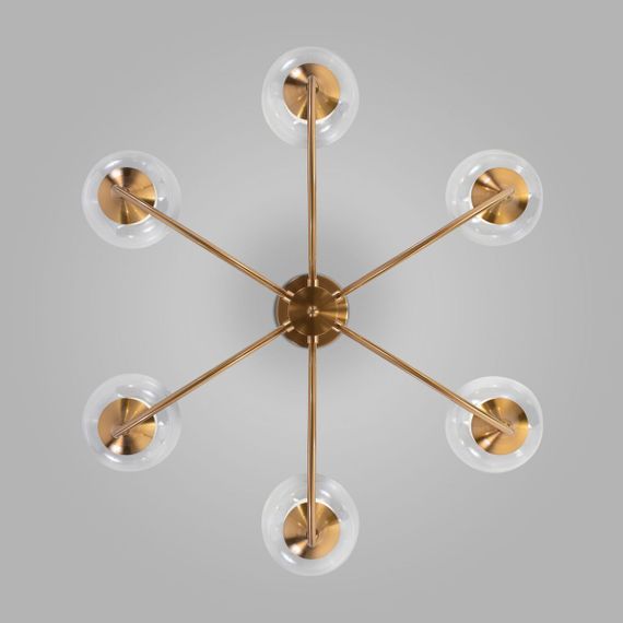 Подвесная люстра Eurosvet Spritz 70217/6 латунь