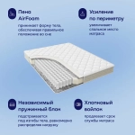 Сет BuySet, матрас 18,5 см + одеяло + подушки