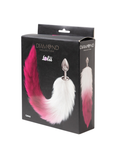 Анальная Пробка с Хвостом Diamond Galaxy Pink 4019-02lola