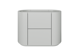Тумба прикроватная Lagom 2 ящика ширина 60 см (светло-серый)