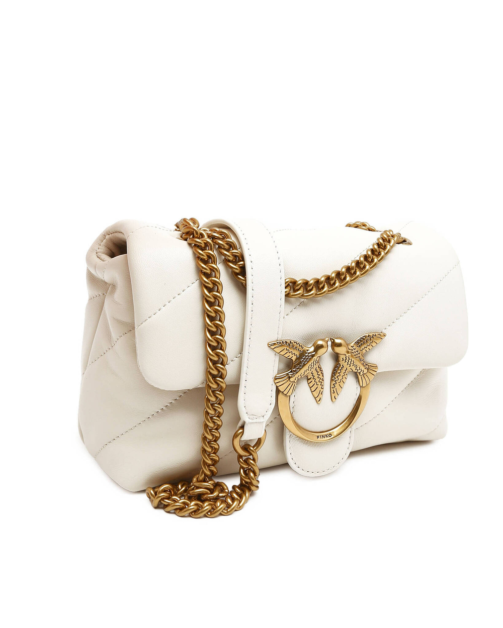 кожаная сумка через плечо love mini puff cl pltt Pinko - белый(100039 A0F2)