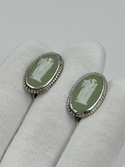 Клипсы Wedgwood зелёные