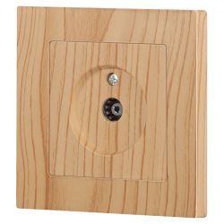 Розетка Intro Accent 6-301-11 TV одиночная, IP20, СУ, сосна