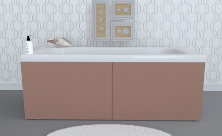 Экран под ванну откидной TR-5-204 бланш матовый soft touch