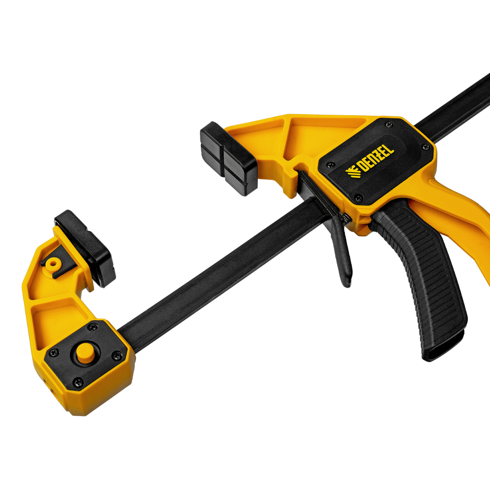 Струбцина F-образная, быстрозажимная, 450 х 80 мм, усиленный нейлоновый корпус Denzel