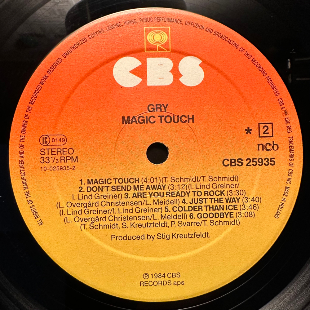 Gry - Magic Touch (Голландия 1984г.)