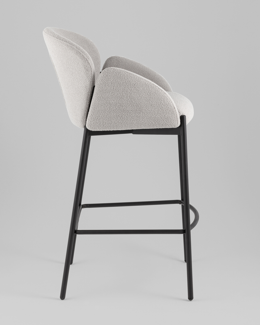 Стул полубарный Melia светло-серый