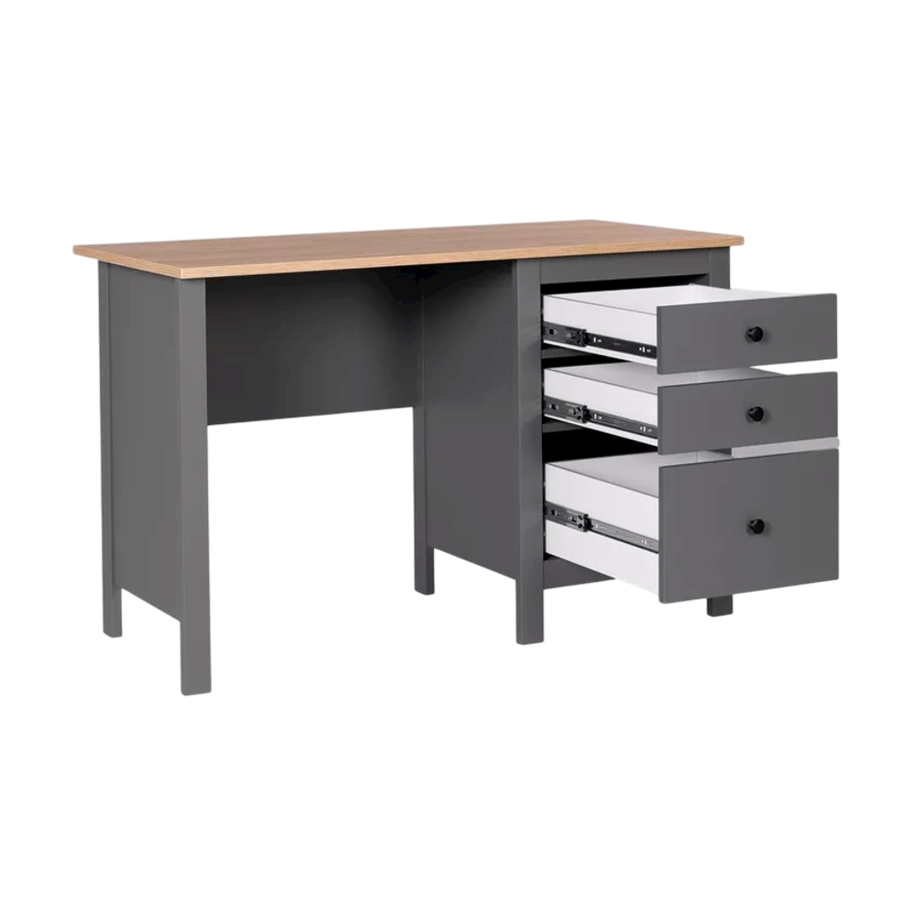 Стол письменный Сага 120х56х76,7 см, серый/ясень