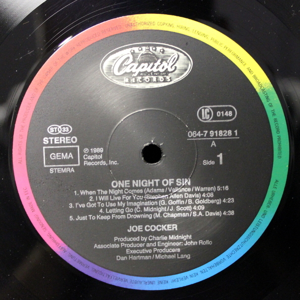 Joe Cocker / One Night Of Sin (LP)
