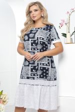 Платье "Иола" (блю энд вайт) П5621 LT Collection