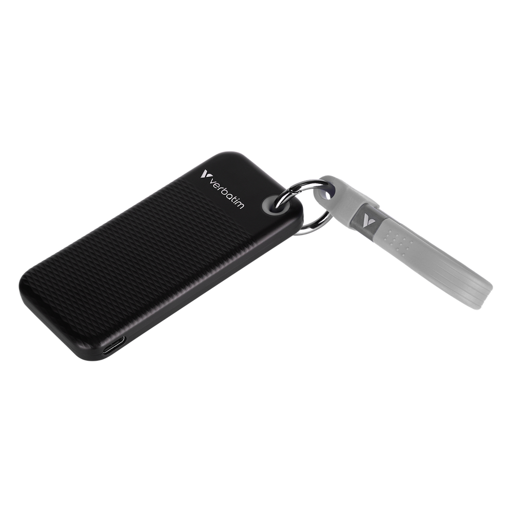 Внешний накопитель Verbatim Pocket SSD 2TB, USB 3.2 Gen2, R/W 1000/1000 МБ/с черный/серый
