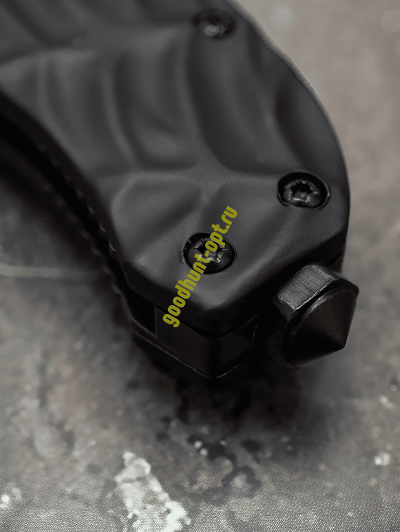 Складной нож тактический BOKER Черный с рельефной рукоятью