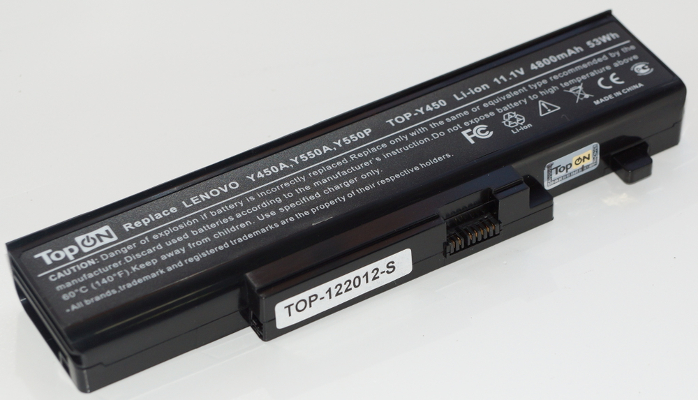 Аккумулятор для Lenovo IdeaPad Y450A, Y450G, Y550A. Y550P, 11.1V 4800mAh P/N: 55Y2054, L08L6D13, L08O6D13, L08S6D13