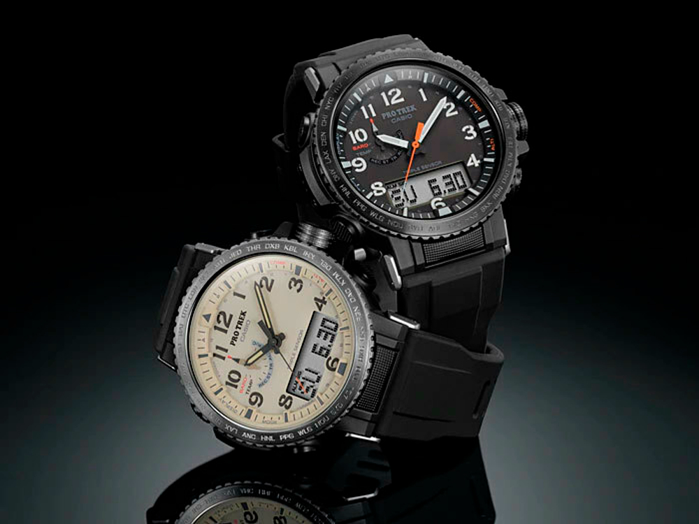 Японские наручные часы Casio Pro Trek PRW-50Y-1BER с хронографом