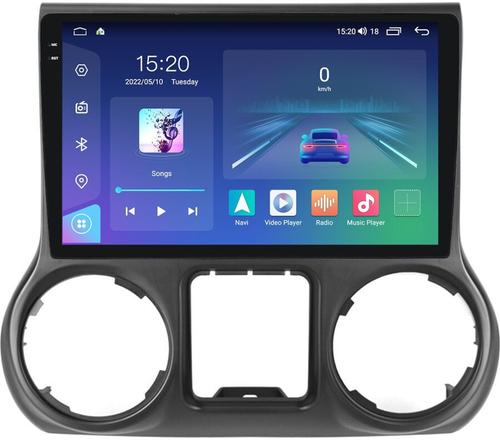 Магнитола для Jeep Wrangler 2010-2014 - Parafar PF098LUX1U2K на Android 13, Быстрая, QLED+2K, CarPlay, 4G SIM-слот