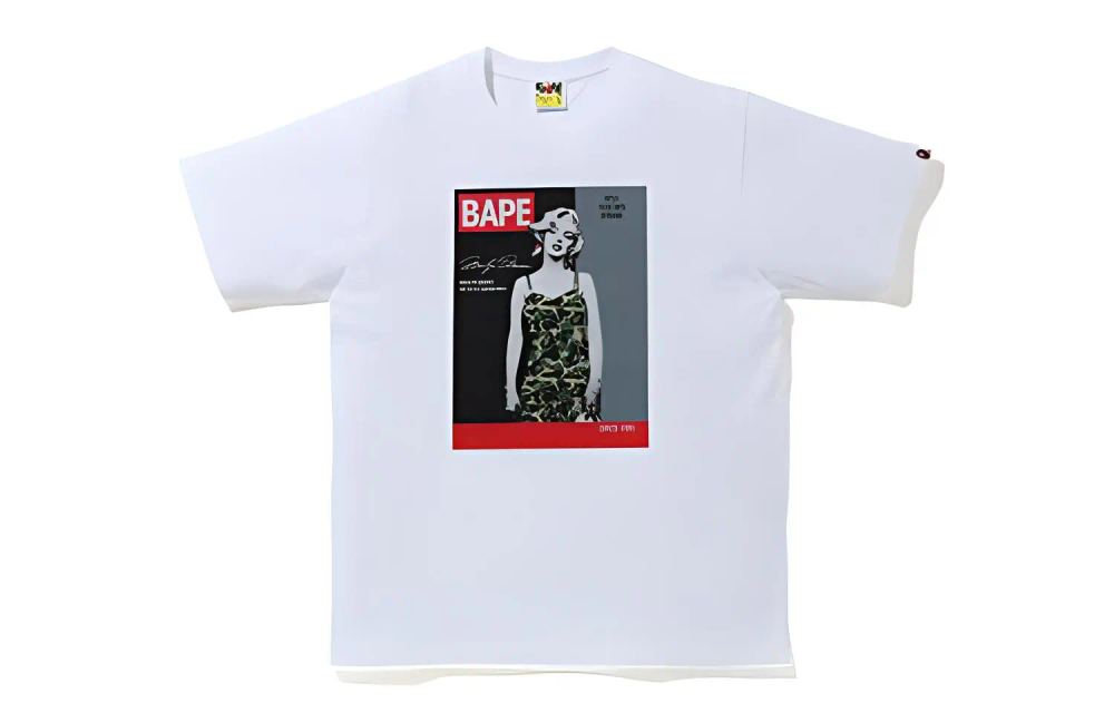 A Bathing Ape A Bathing Ape Bathing Ape X Marilyn Monroe Magazine Tee