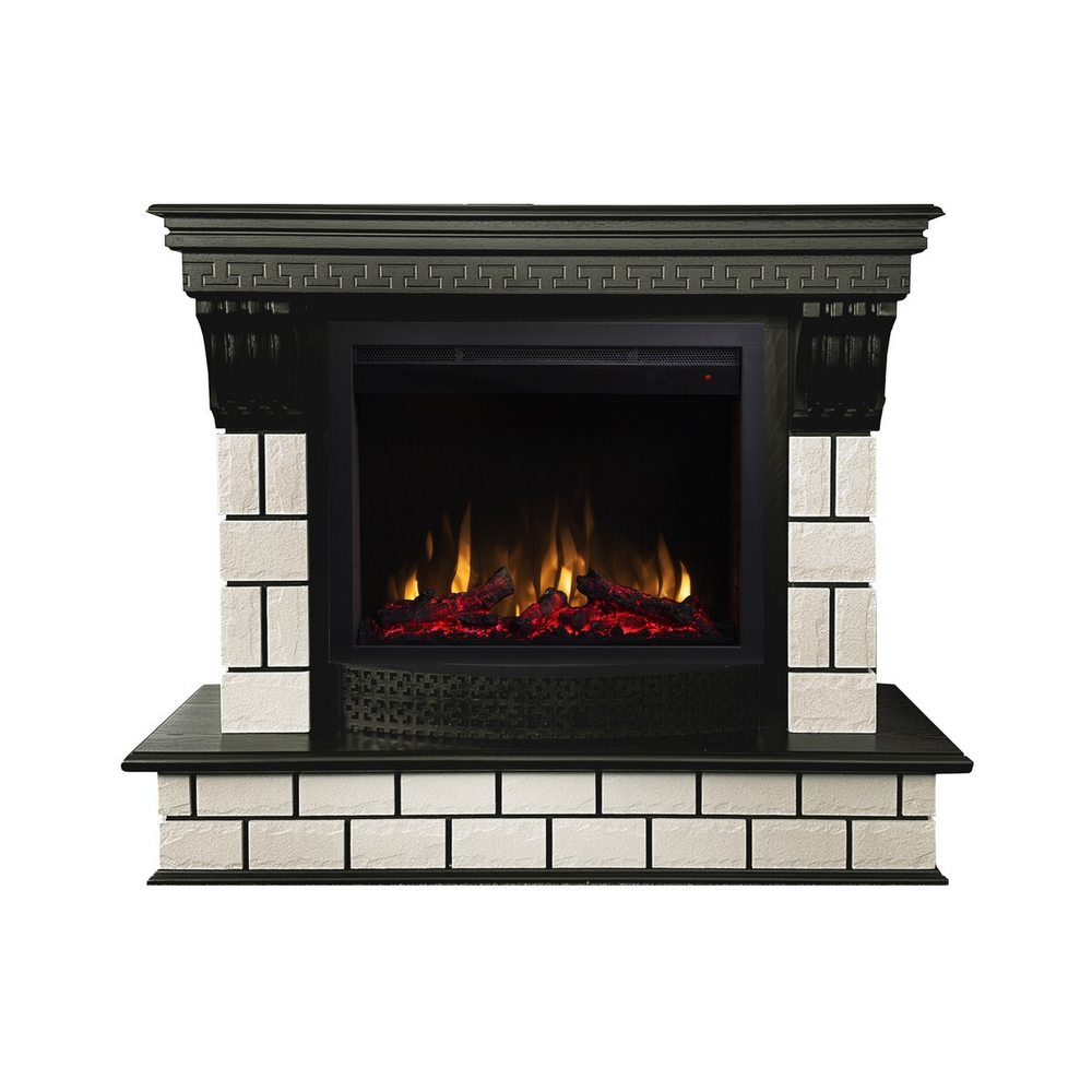Электрокамин RealFlame Castle 25,5 AO античный дуб с очагом Saphir 25,5