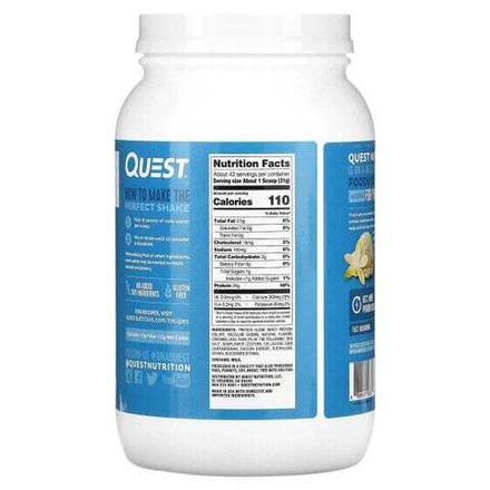 Сывороточный протеин Quest Nutrition, Протеиновый порошок, ванильный молочный коктейль, 1,36 кг (3 фунта)