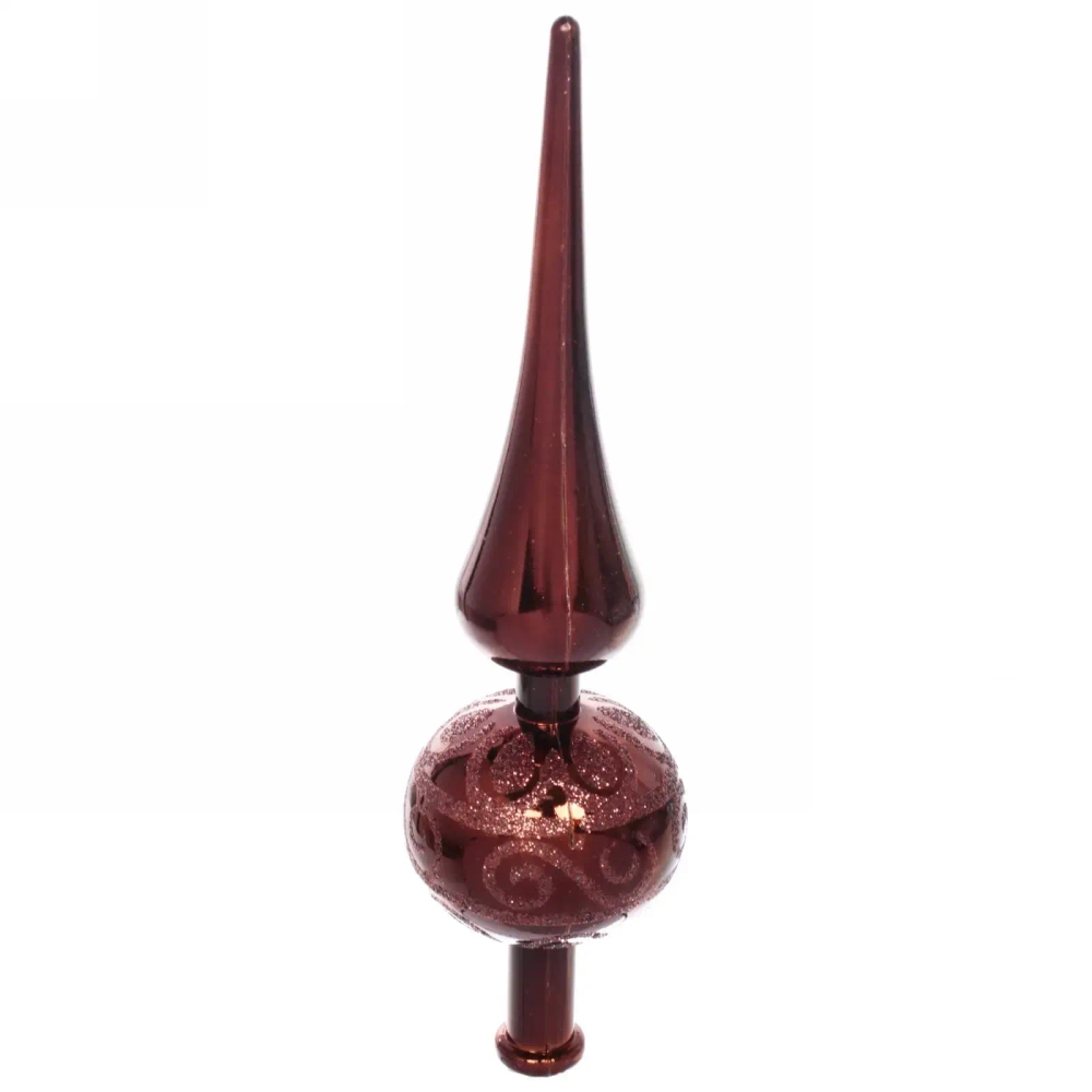 Верхушка на ёлку 23 см «Волшебный узор», Шоколад