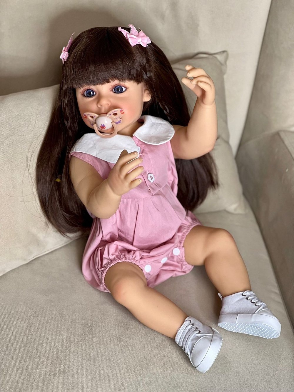 Кукла Реборн виниловая 55см в пакете (FA-171)