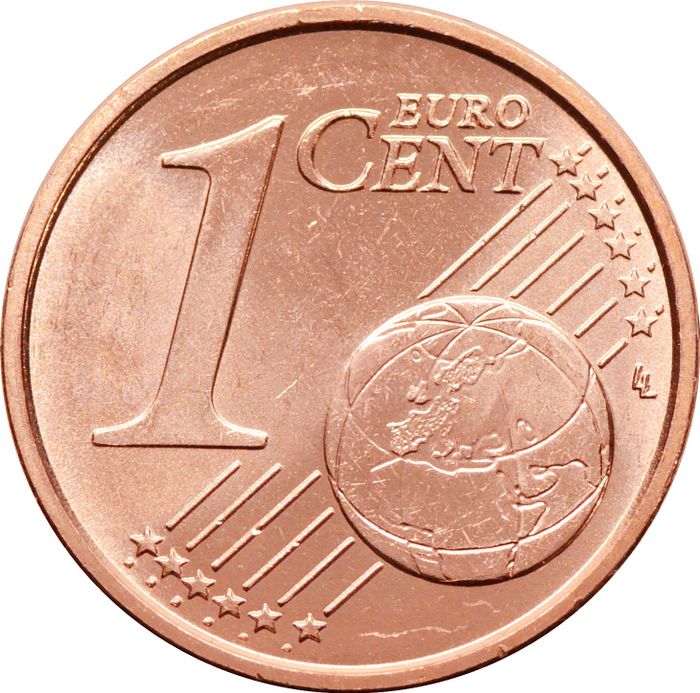 1 евроцент 2016 Словения (1 euro cent)