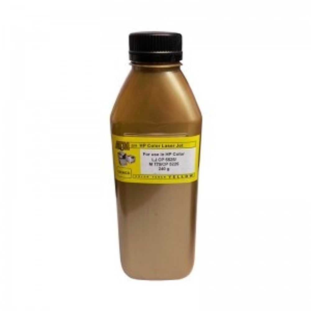 Тонер для HP Color LJ CP 5525/M775/CP5225 (240гр, желтый, Chemical MKI) Gold ATM
