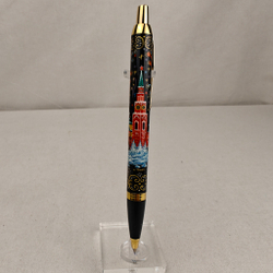 Ручка расписная Паркер "Москва. Кремль" с росписью Палех