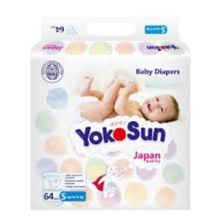 Подгузники YokoSun (до 6 кг) 64 шт