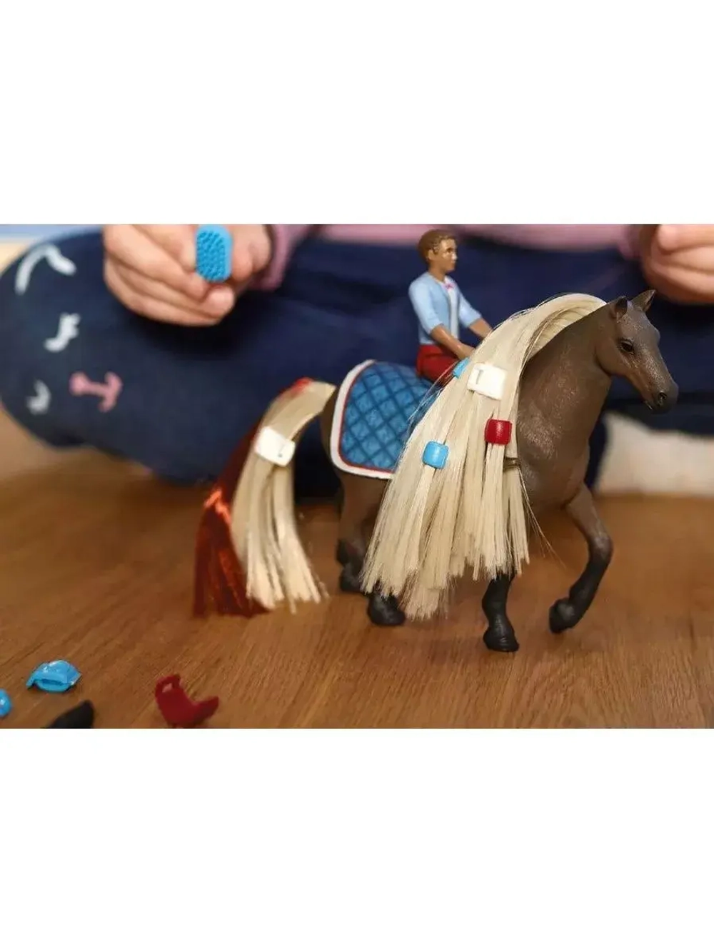 Набор Лео и Рокки с лошадью Скалистых гор Schleich 42586