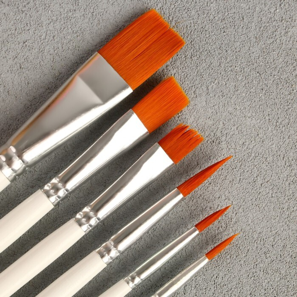 Набор кондитерских кистей (синтетика, не лезет ворс) 6 шт.