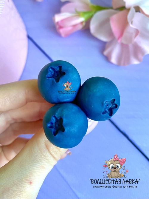 Силиконовая форма Тройник голубики