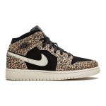 Кроссовки Air Jordan 1 Mid SE GS Leopard