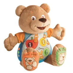 Игрушка мягкая развивающая двуязычная Chicco Говорящий мишка Teddy