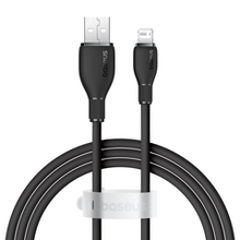 USB-A - Lightning Кабель Baseus Pudding Charging+Data 2.4A 1.2-2m - Black