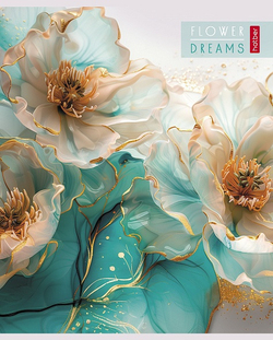 Тетрадь 80 л. клетка ХАТБЕР Цветочные сны