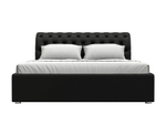 Кровать интерьерная Сицилия 160, Черный, Экокожа, 28486