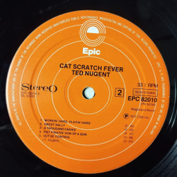 Винтажная виниловая пластинка LP Ted Nugent Cat Scratch Fever (Holland 1977)