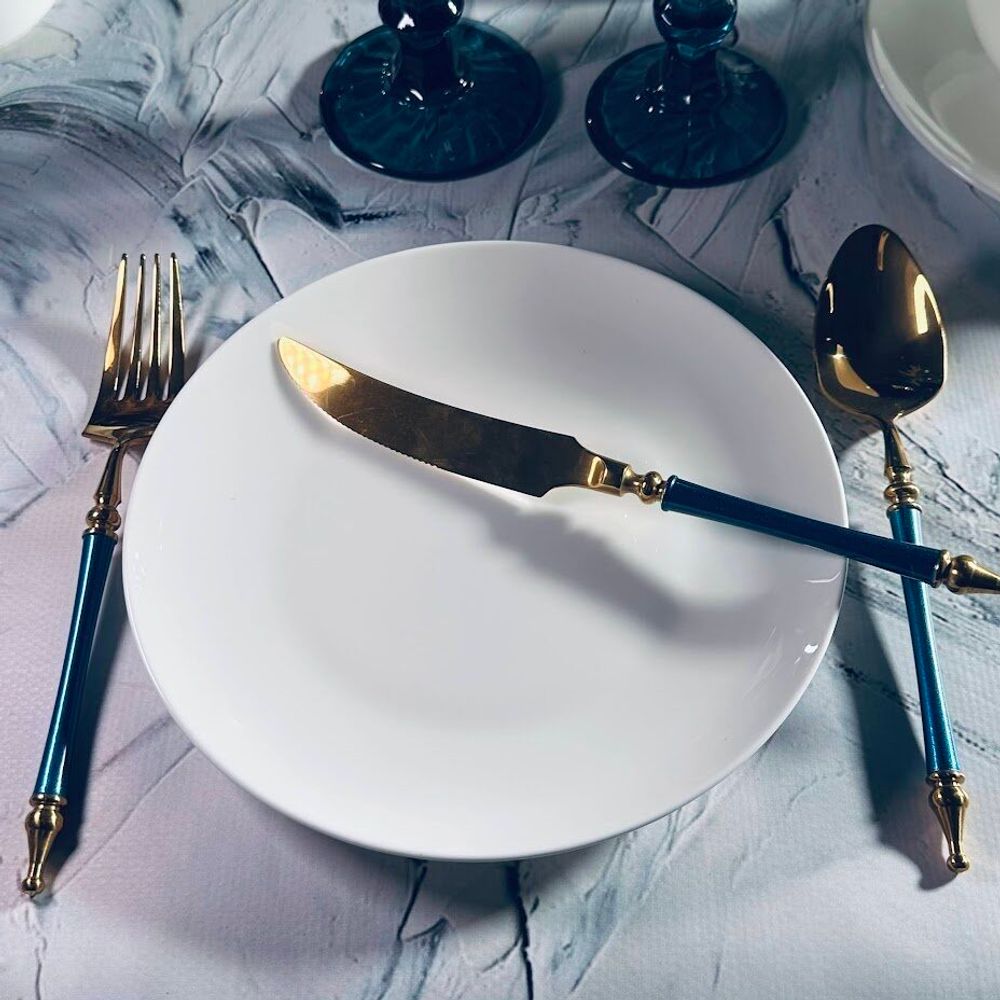 Lenardi 205-629 Набор из 6 тарелок 20,5см ATLANT в под.уп.(х12)Костяной фарфор