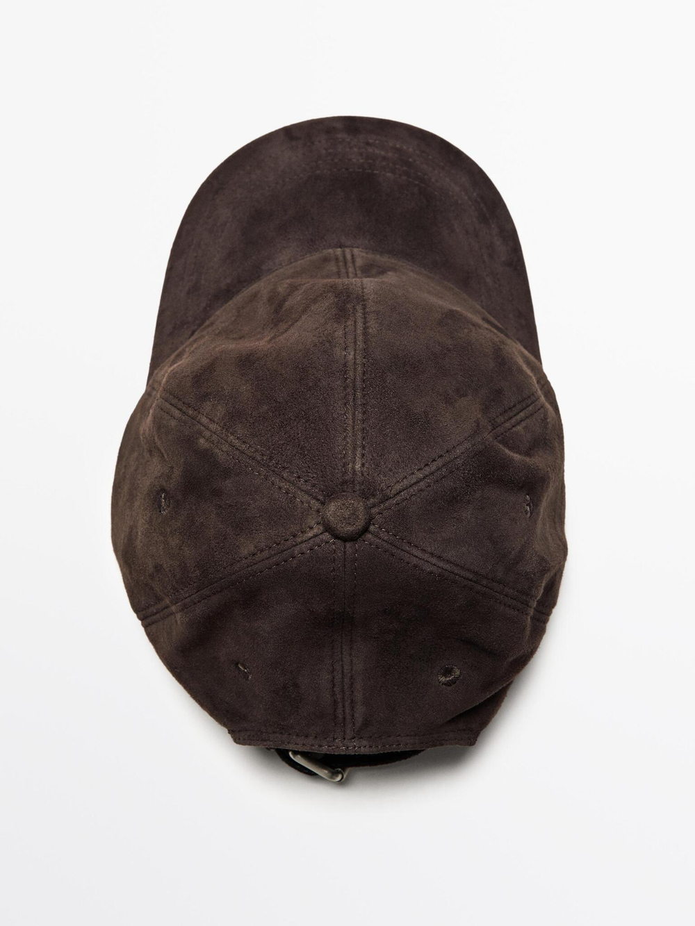 Massimo Dutti Замшевая кепка, шоколадный