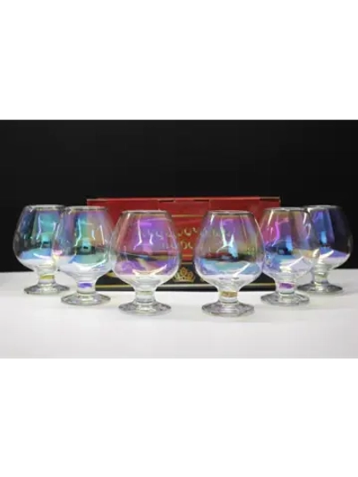 Бокалы для коньяка 6 шт 395 мл " Радужная коллекция"