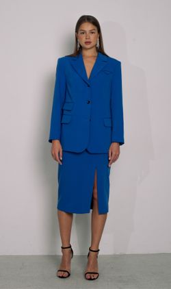 Юбка миди синяя SOULCOAT