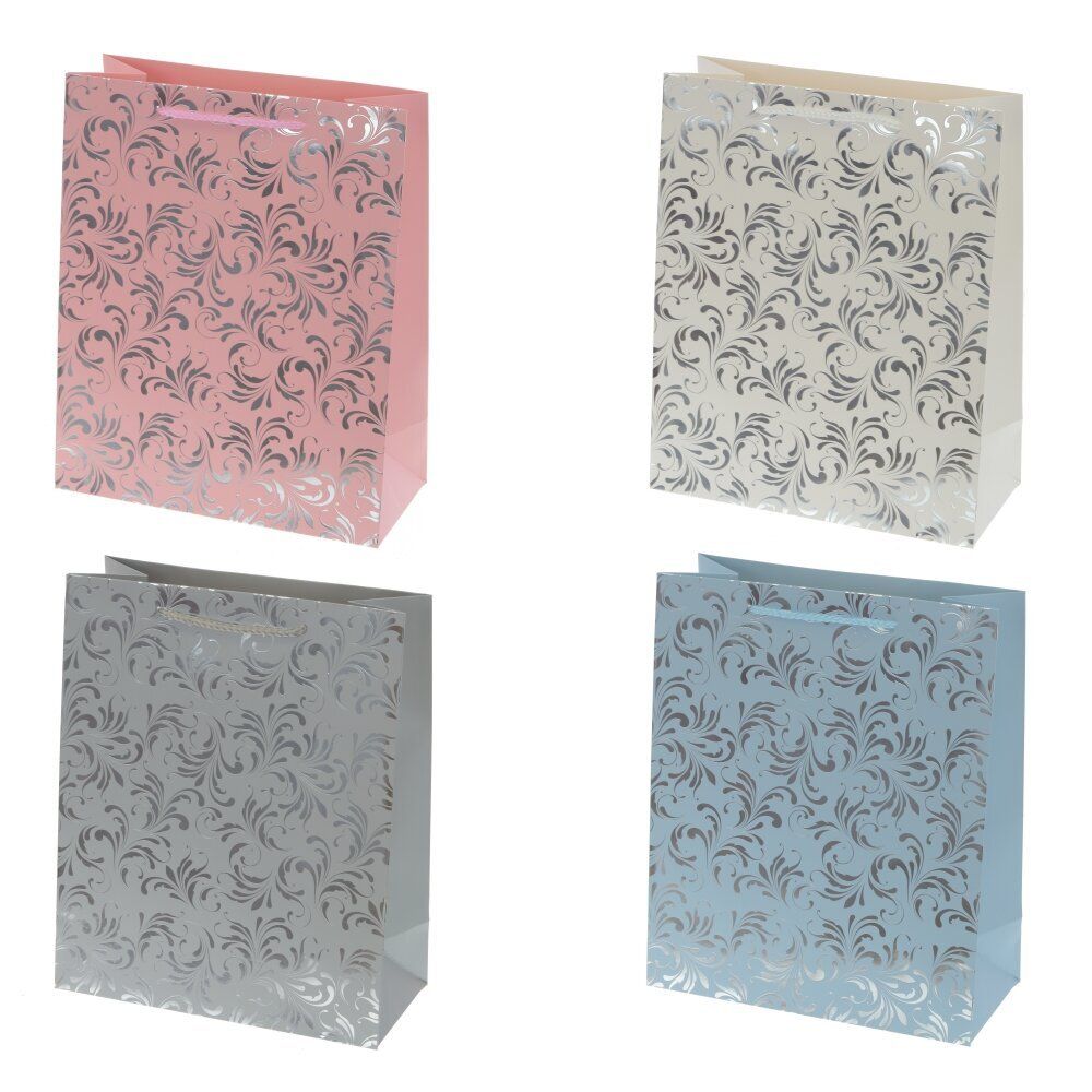 GAEM Пакет подарочный M (бумага 210г/м2, блок 12шт), L26 W12 H32 см, 4в.