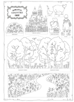 Romantic Country: A Fantasy. Coloring Book