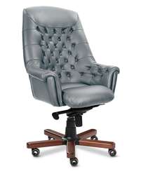 Кресло для руководителя Zurich A серая кожа